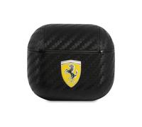 Housse Ferrari FESA3CABK On Track Polyuréthane Carbone Noir - AirPods 3