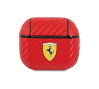 Housse Ferrari FESA3CARE On Track Polyuréthane Carbone Rouge - AirPods 3