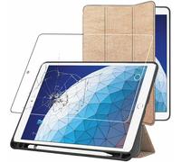Housse + Film en VERRE Tremp PU SmartCase pour Ipad Air 3 2019 10.5