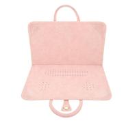 Housse Fine pour Ordinateur Portable Rose en Pu avec Poignée et Boucle