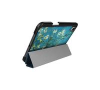 Housse Fleurs pour iPad Mini 6 2021 et Mini 7 2024 Clapet Support Multiposition