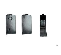 caseroxx Flipcase pour Doro 1880/1881 / 5860, Noir | Étui à rabat avec protection intégrale et fermeture sécurisée, en Cuir artificiel
