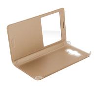 Housse Folio Clapet Fenêtre Or Samsung Galaxy J5 2016