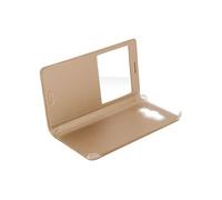 Housse Folio Clapet Fenêtre Or Samsung Galaxy J5 2016