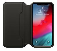 Housse Folio En Cuir Apple iPhone XS Authentique / Original - Noir - Neuf