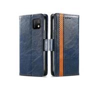 Housse Folio en Cuir pour Wiko Y52 Coque Premium PU TPU Flip Etui Portefeuille avec Fentes pour Cartes, Pochette Protector Etui Case Cover Bleu