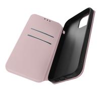 Housse folio iPhone 14 Clapet Porte-cartes Fonction Support Vidéo rose champagne