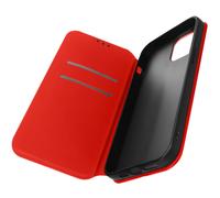 Housse folio iPhone 14 Clapet Porte-cartes Fonction Support Vidéo rouge