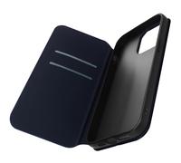 Housse folio iPhone 14 Pro Clapet Porte-cartes Fonction Support Vidéo bleu nuit