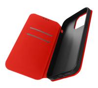 Housse folio iPhone 14 Pro Clapet Porte-cartes Fonction Support Vidéo rouge