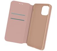 Housse Folio pour iPhone 12 Pro Max Portefeuille Fonction Support Vidéo Rose