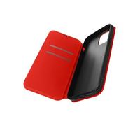 Housse folio pour iPhone 14 Plus Clapet Porte-cartes Fonction Support Vidéo Rouge