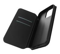 Housse folio pour iPhone 14 Pro Max Clapet Porte-cartes Fonction Support Vidéo Noir