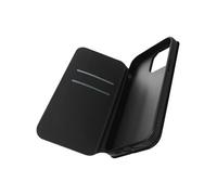Housse folio pour iPhone 14 Pro Max Clapet Porte-cartes Fonction Support Vidéo Noir