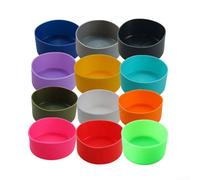 Housse fonctionnelle en silicone avec protection en caoutchouc pour bouteille de sport Orange 9 cm