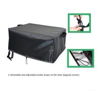 Housse fonctionnelle pour four à pizza à gaz Cozze 90347 avec cordon de serrage et double fermeture diagonale pour une forte résistance au vent (58 x 58 x 28 cm)