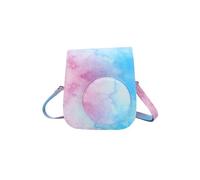 Housse Fujifilm pour appareil photo Instax Mini11 en cuir PU - Rose bleu