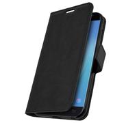 Housse Galaxy J3 2017 Etui Folio Portefeuille noir Fonction Support