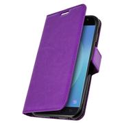 Housse Galaxy J3 2017 Etui Folio Portefeuille violet Fonction Support