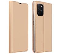 Housse Galaxy S10 Lite Étui Folio Porte-carte Support Vidéo Dux Ducis rose gold