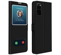 Housse Galaxy S20 Plus Protection Double Fenêtre Fonction Support - noir
