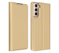 Housse Galaxy S21 Plus Étui Porte-carte Fonction Support Vidéo Dux Ducis doré
