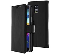 Housse Galaxy S5 Mini avec coque interne en silicone gel sur mesure - Noir