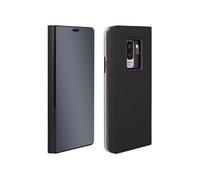 Housse Galaxy S9 Plus Etui Miroir Clapet Coque Rigide Fonction Support Noir