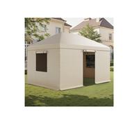 Housse Gazebo Hiver 3 1x4 4 m Toit Rigide Parois Latérales Fenêtres Maille PE Haute Densité