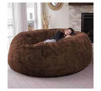 Housse géante pour Pouf Rond surdimensionné de 1,5/1,8/2,1 m, Douce et Moelleuse, Style canapé Paresseux, Pouf en Fourrure (sans Rembourrage)