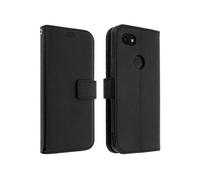 Housse Google Pixel 3A Étui Folio Portefeuille Soft Touch Support Vidéo noir