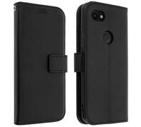 Housse Google Pixel 3A Etui Folio Portefeuille Soft Touch Support Vidéo noir