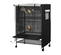 Housse Grande Cage À Oiseaux Cache-Lumière Respirant Enclos Pour Animal