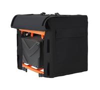 Housse Groupe Électrogène pour Scheppach SG3200x 2023-2026, Bâche de Protection Imperméable Oxford, Coupe-Vent avec Aérations et Sangles pour Abri de Jardin,A Black