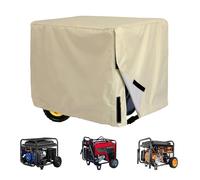 Housse Groupe Électrogène pour SIP T3000W 2.7kW/3kW, Protection Anti-Poussière avec Fermetures Auto-Agrippantes pour Le Rangement de Générateurs Portables, C Beige