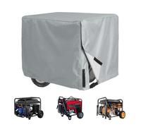 Housse Groupe Électrogène pour Wacker Neuson GV2500A 2.1kW/2.1kW, Protection Anti-Poussière avec Fermetures Auto-Agrippantes pour Le Rangement de Générateurs Portables, B Gray