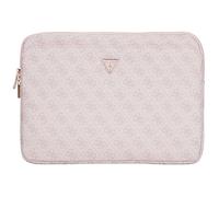 Guess Sleeve 14" 4G Poche zippée avec logo triangulaire (rose)