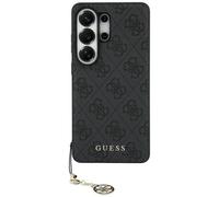 Housse Guess Classic Galaxy S26 Ultra Cuir Synthétique Gris MagSafe Chaîne Dorée