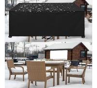 Housse Hivernage Pour Salon De Jardin 245x130x74cm/LxlxH Housse Pour Salon De Jardin, Housse Table De Jardin Exterieur Impermeable Pour Hivernage Mobilier Salon De Jardin Avec Boucle Verrouillage