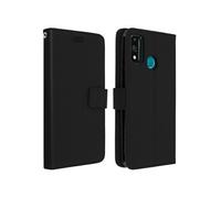 Housse Honor 9X Lite Etui Folio Porte-carte Fonction Support Vidéo noir