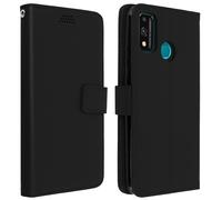Housse Honor 9X Lite Étui Folio Porte-carte Fonction Support Vidéo noir