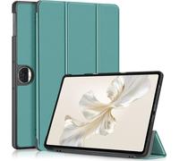 Housse Honor Pad 9, coque de protection en PU, support pliable en trois parties, vert foncé, HonorPad 9 12,1 pouces