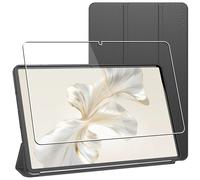 Housse Honor Pad 9 Coque Etui veille auto + VERRE Trempé, Noir