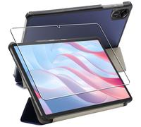 Housse Honor Pad X9 Coque Etui veille auto + VERRE Tremp, Bleu Fonc