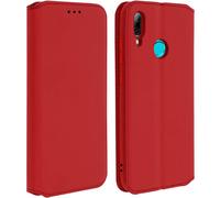 Housse Huawei P Smart 2019 / Honor 10 Lite Étui Porte-carte Fonction Stand rouge