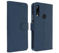 Housse Huawei P Smart Z/Y9 Prime 2019/Honor 9X Étui Folio Porte-carte Bleu nuit
