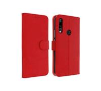 Housse Huawei P Smart Z/Y9 Prime 2019/Honor 9X Étui Porte-carte Support Rouge