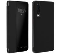Housse Huawei P30 Étui Grande Fenêtre Translucide Coque Rigide noir