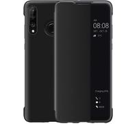 Housse Huawei P30 Lite, Smart View Étui À Rabat En Cuir, [Mode D'Économie D'Énergie][Protección Integral](P30Lite,Noir)[N7445]