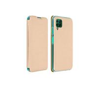 Housse Huawei P40 Lite Étui Portefeuille Intégral Clapet Porte-carte Or